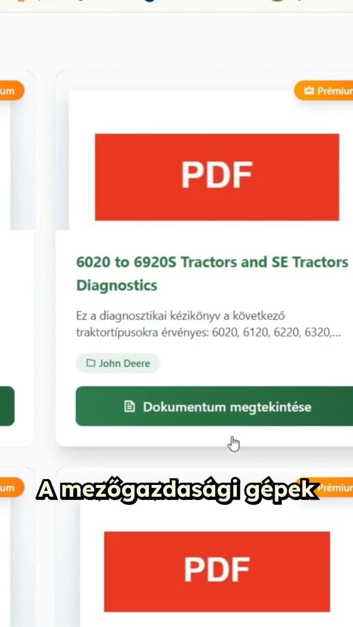 Mezőgazdasági Gépek Szerviz Dokumentációja