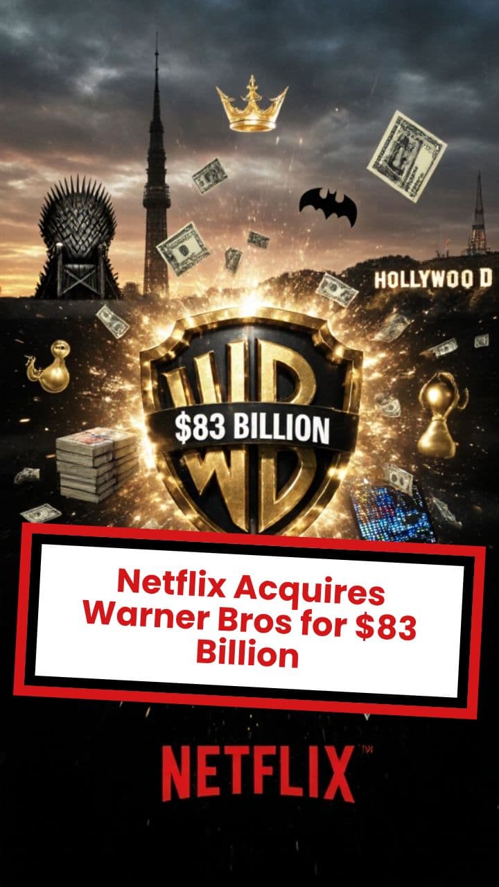 Netflix Acquires Warner Bros for $83 Billion