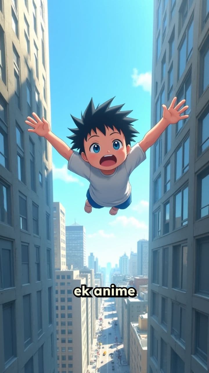 बच्चे का बिल्डिंग से कूदना