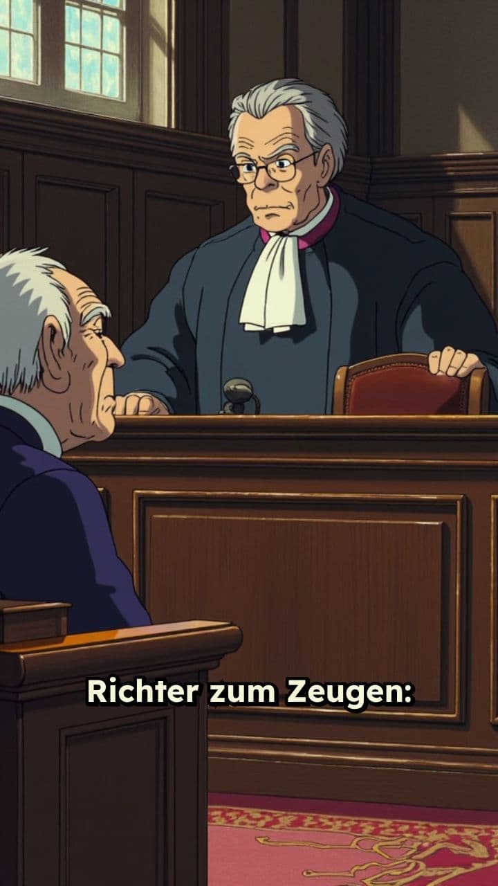 Zeugenbefragung mit präziser Antwort