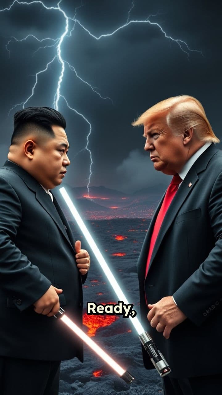 Lightsaber Showdown: Kim vs. Trump