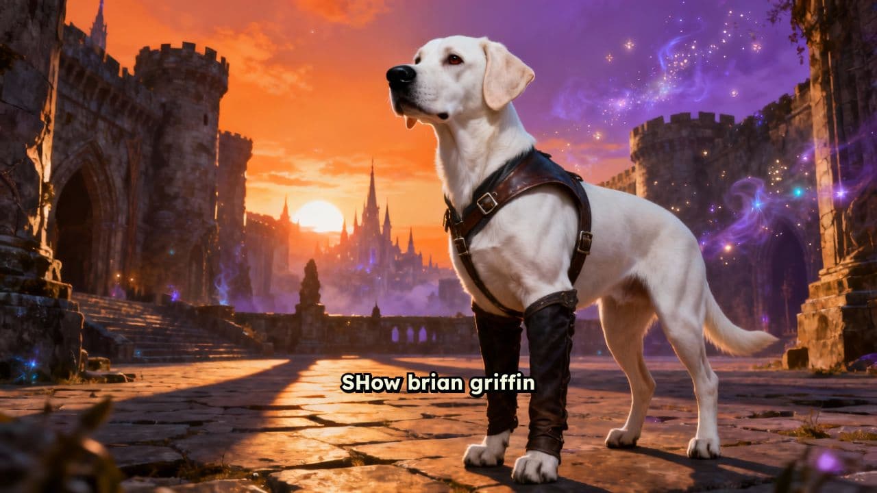 Ripped Brian Griffin Leaning on Wall