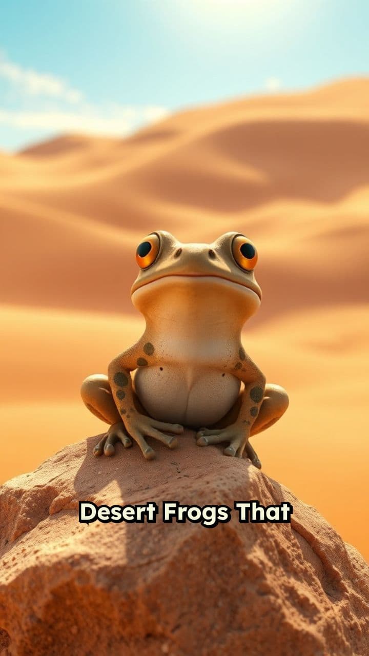 Desert Frogs That Drink Fog