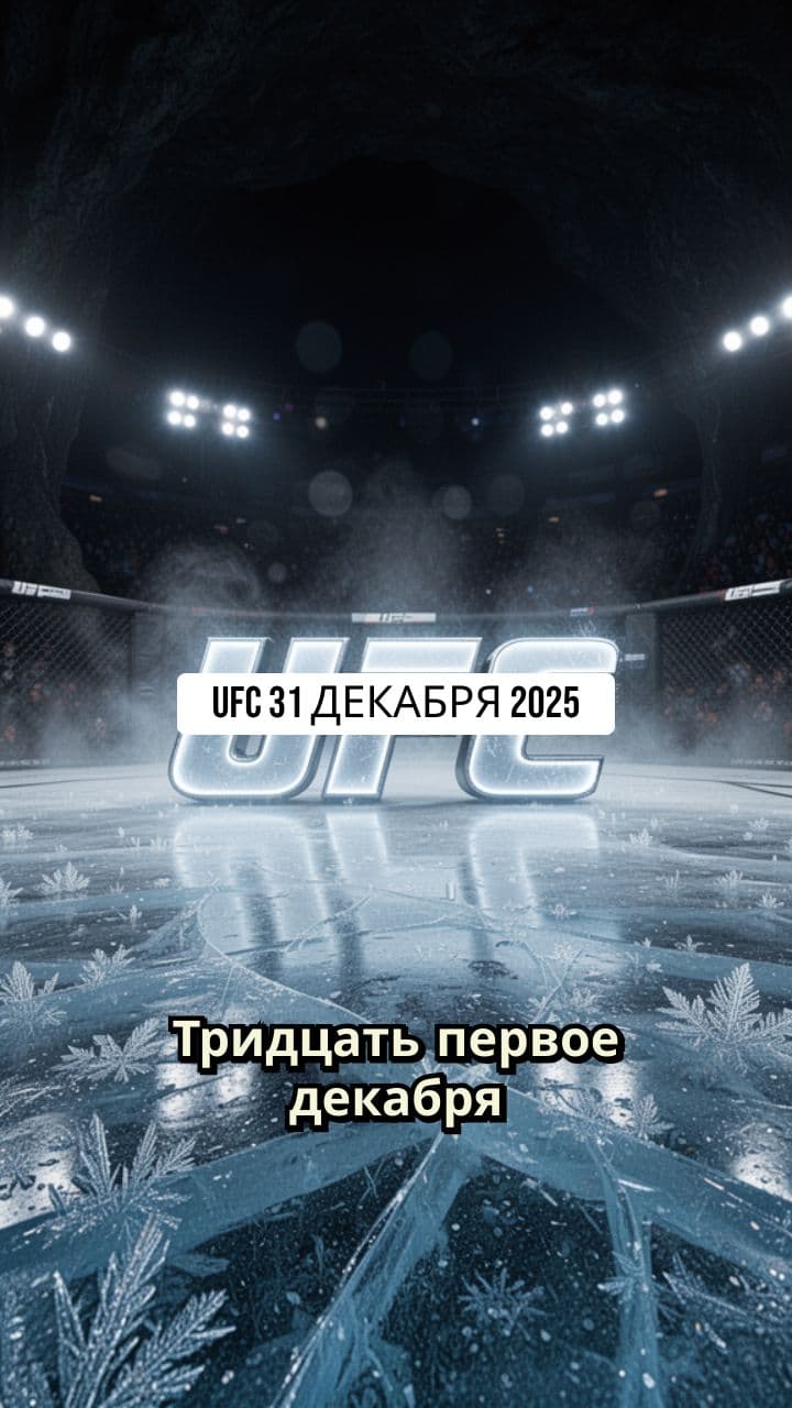 UFC 31 DECEMBER 2025 Promo