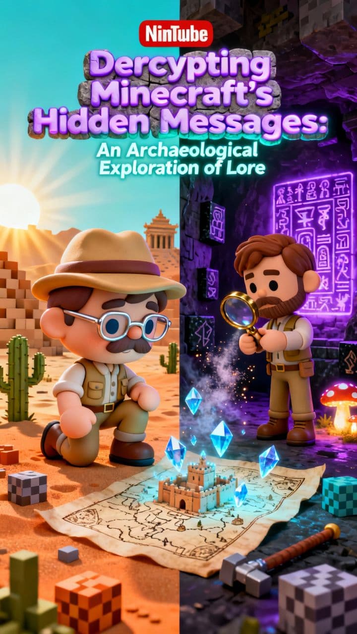 Decrypting Minecraft's Hidden Messages: An Archaeological Exploration of Lore