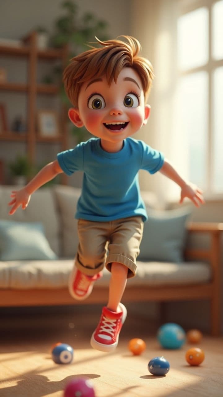 Pequeño genio en modo caos creativo