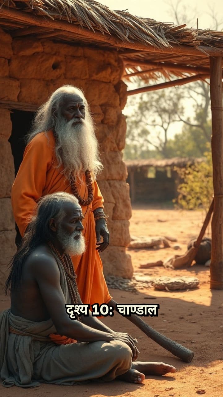 Trishanku Meets Vishwamitra