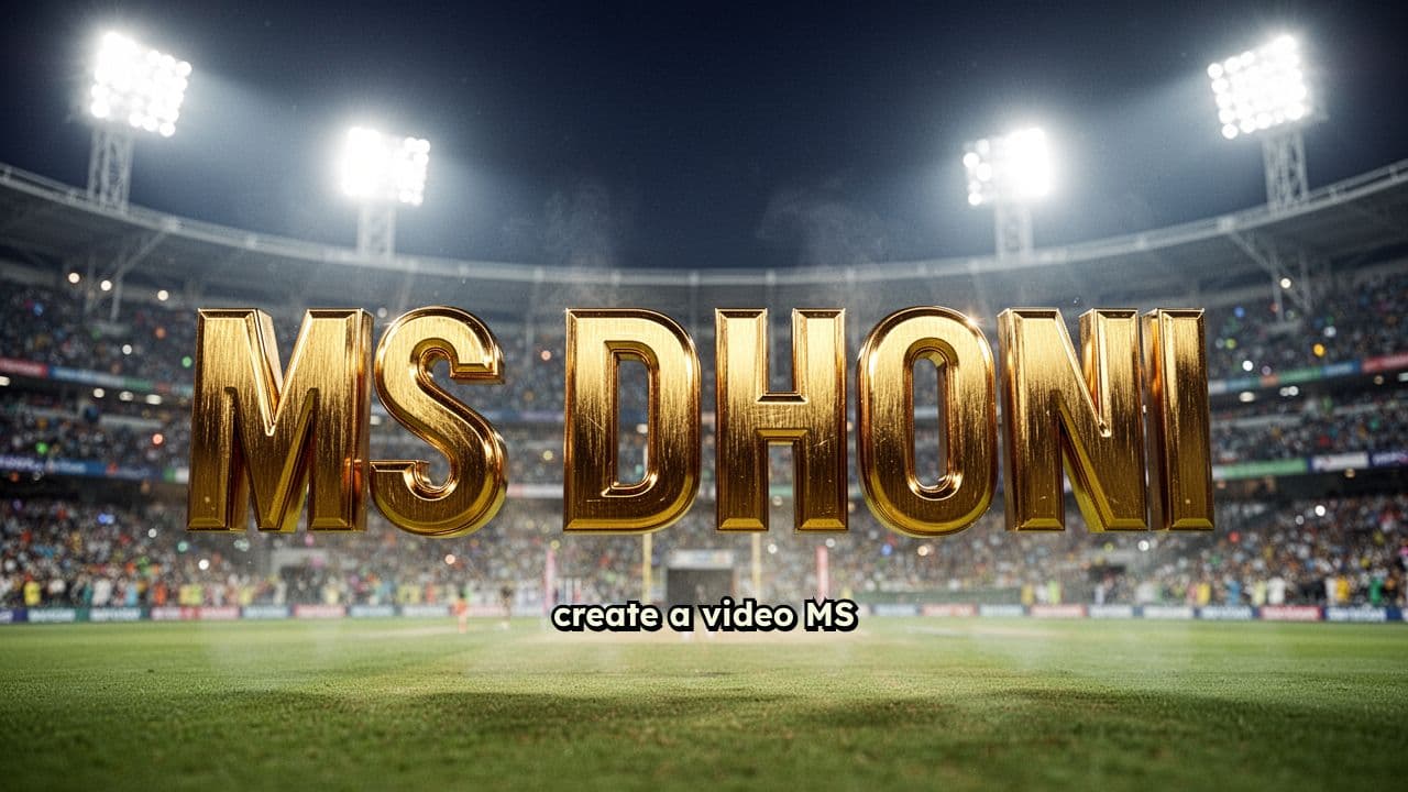 MS Dhoni Gold Title Intro