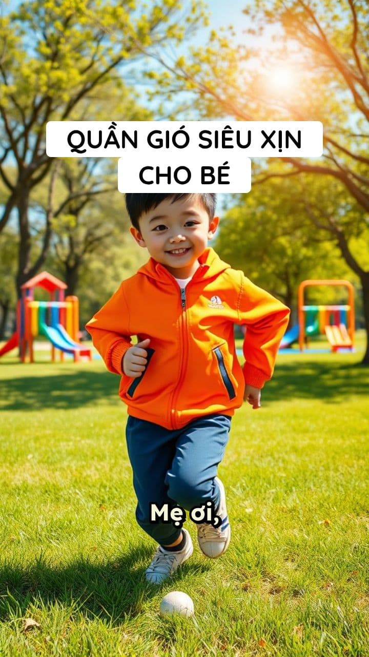 Quần Gió Trẻ Em Cao Cấp