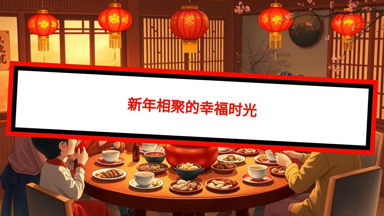 新年相聚的幸福时光