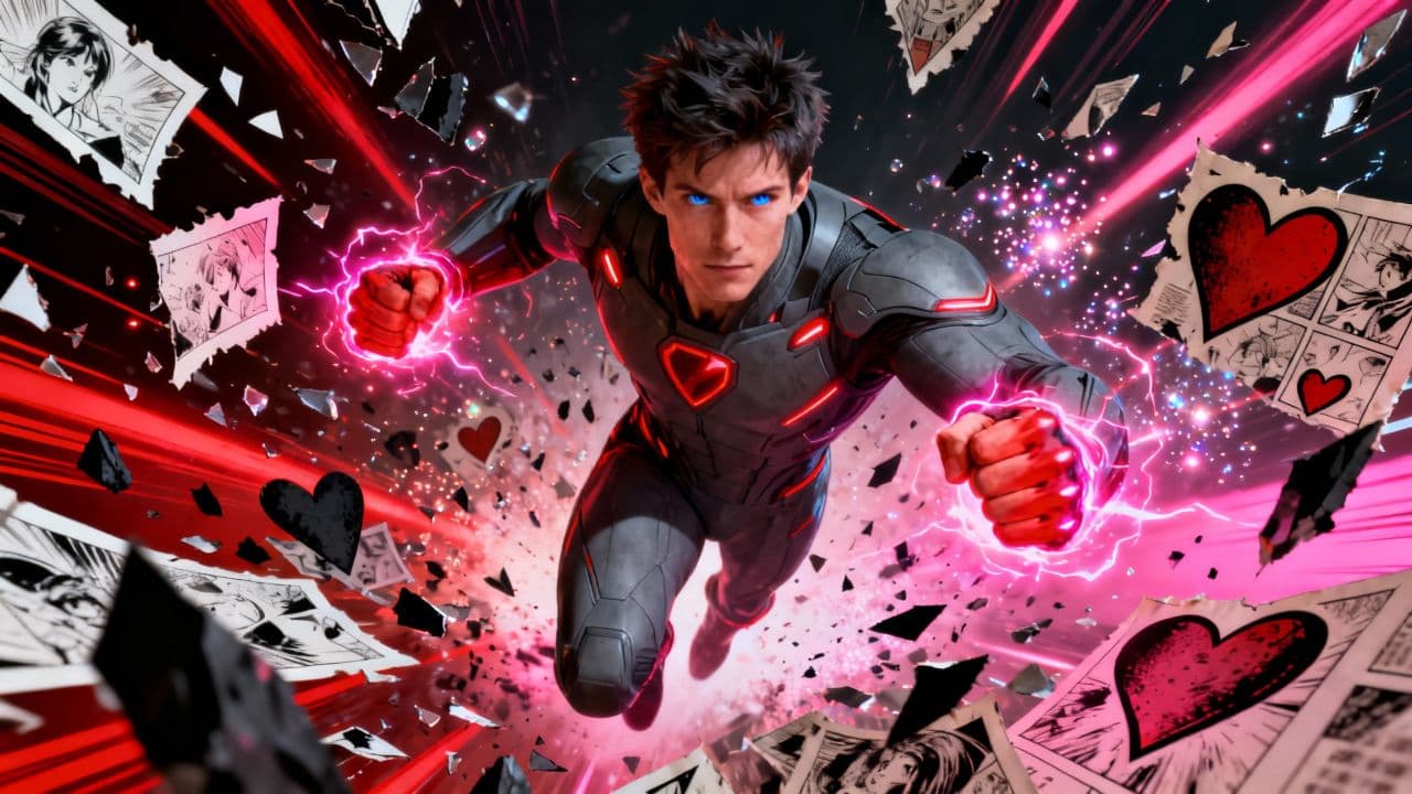 Turbo Heatbreak Hero: Epic Synth-Metal Fusion