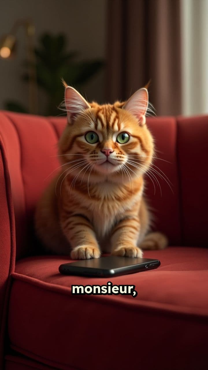 Demanding Cat Wants Phone Back