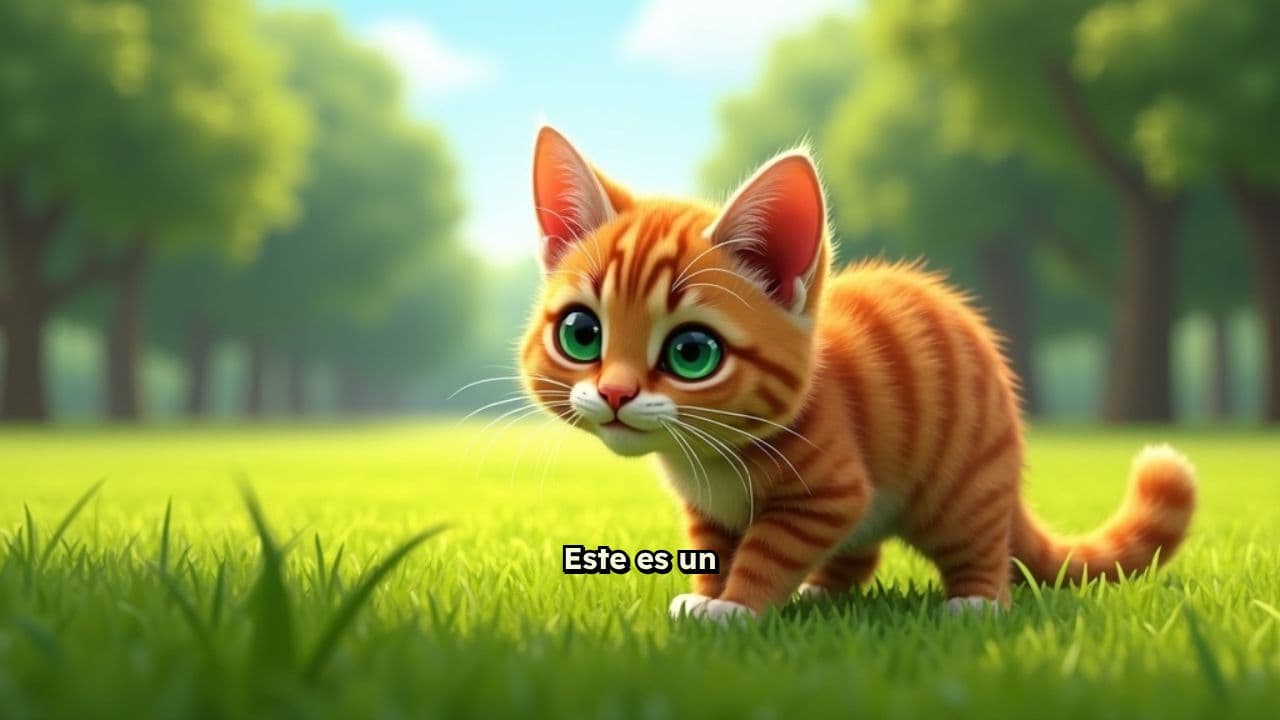 Un Gato Alegre en el Parque