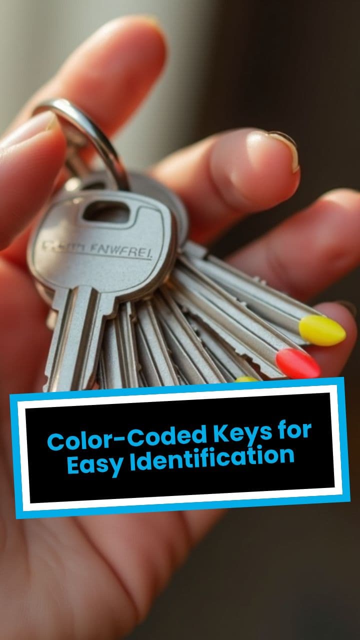 Color-Coded Keys for Easy Identification