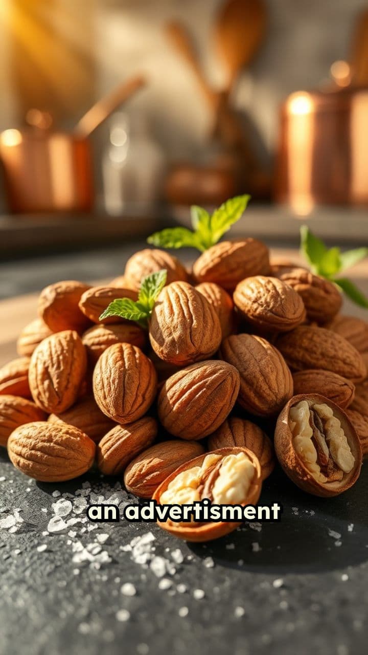 3D Cinematic Nuts Advertisement Video