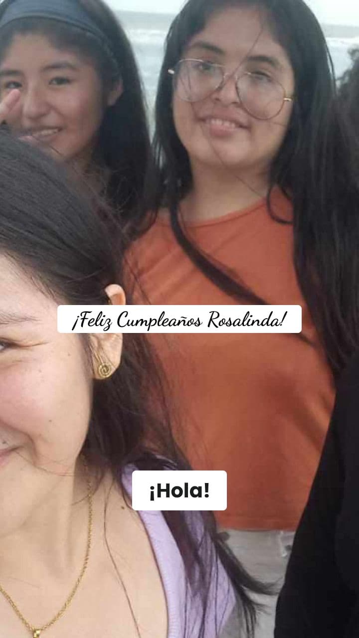 Mensaje de Cumpleaños para Rosalinda