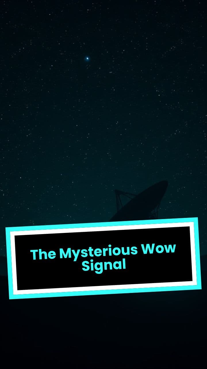 The Mysterious Wow Signal