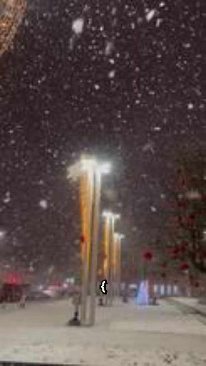 Kerst Magie in Sneeuw