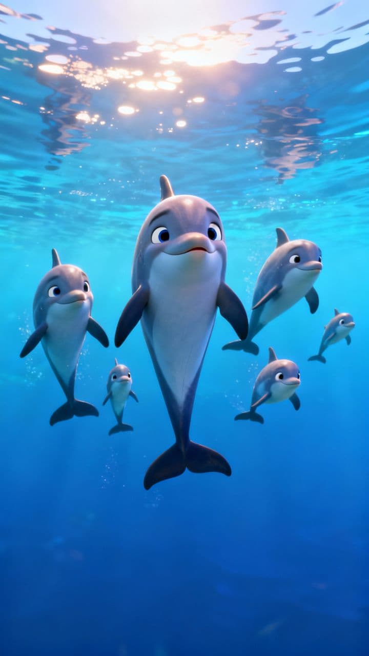 Dolphin Joy in the Sea
