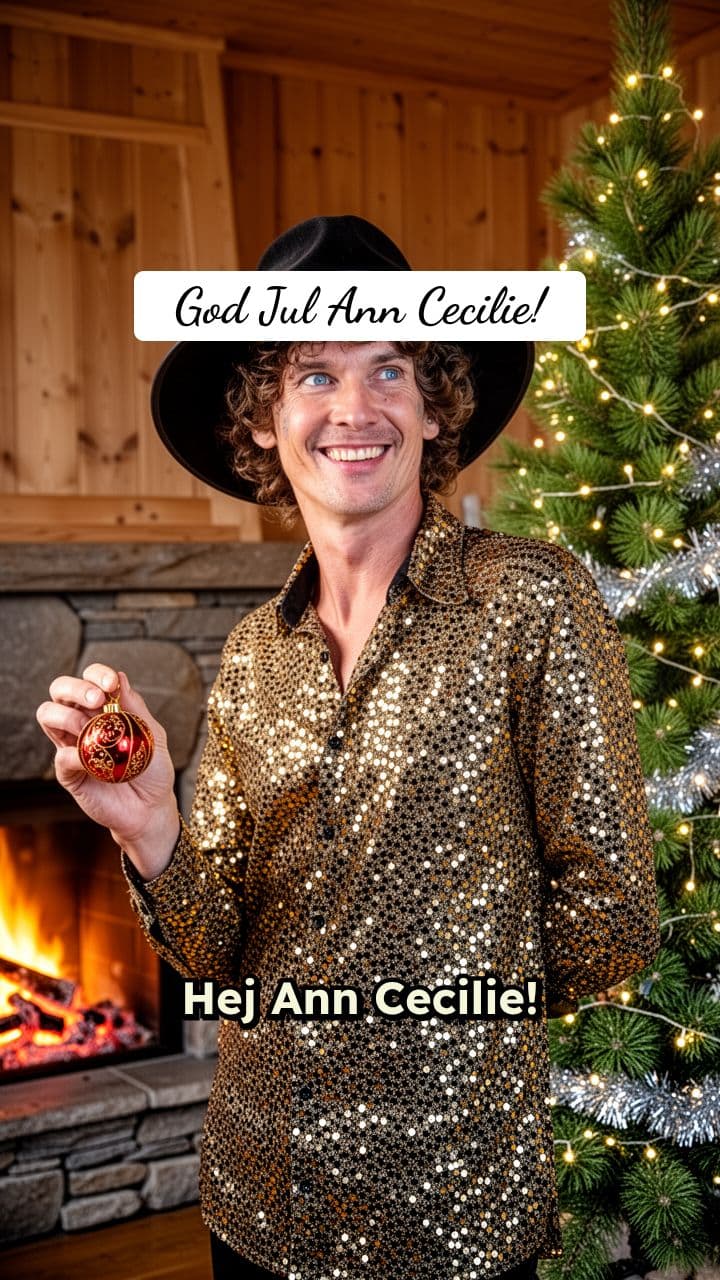 Julhälsning från Håkan till Ann Cecilie