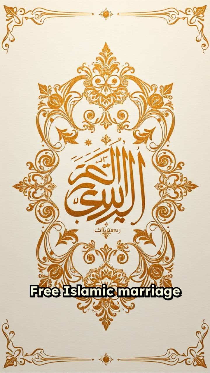 Sacred Islamic Marriage Invitation Template