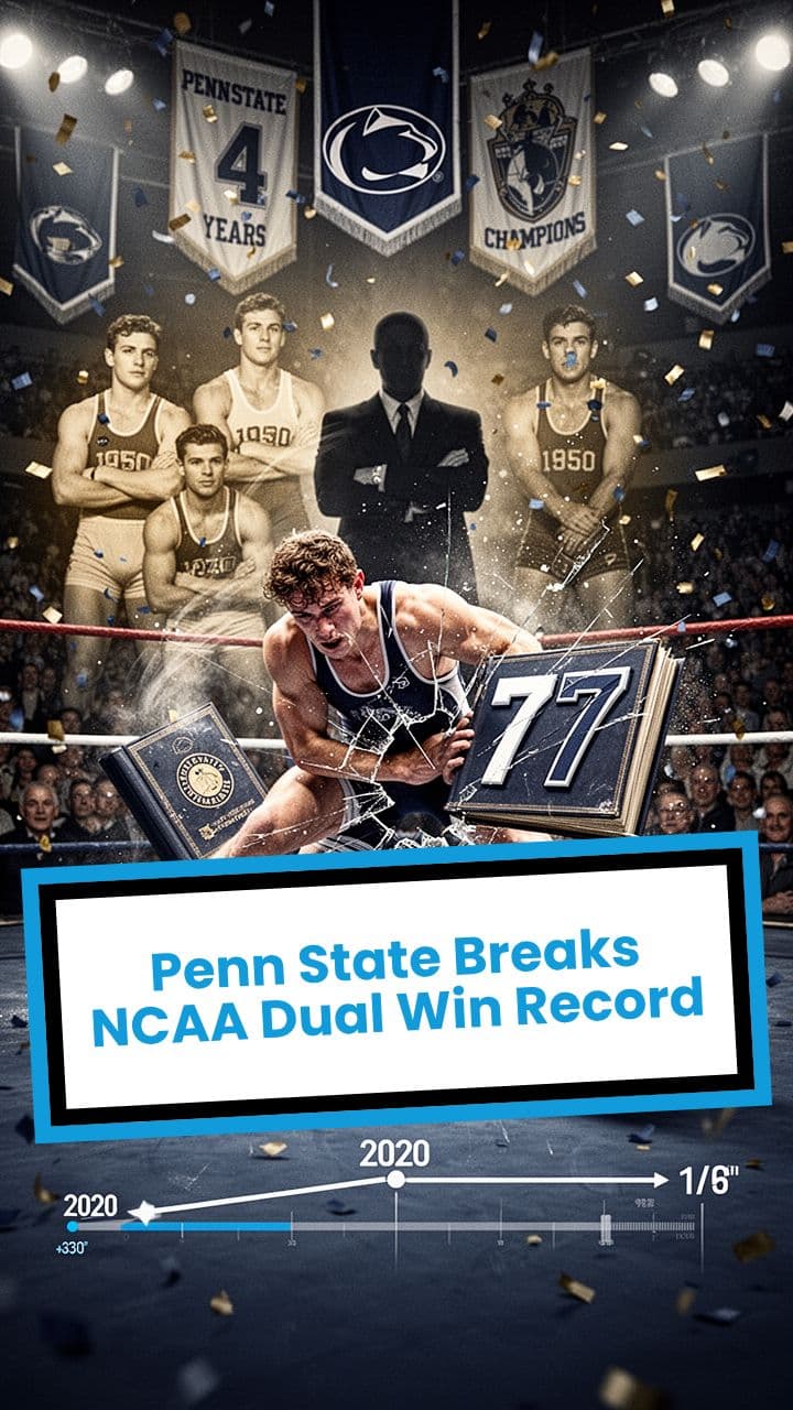 Penn State Breaks NCAA Dual Win Record
