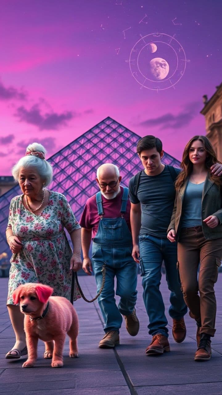 The Louvre's Midnight Mischief