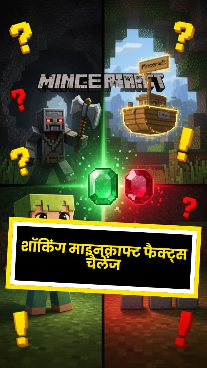 शॉकिंग माइनक्राफ्ट फैक्ट्स चैलेंज