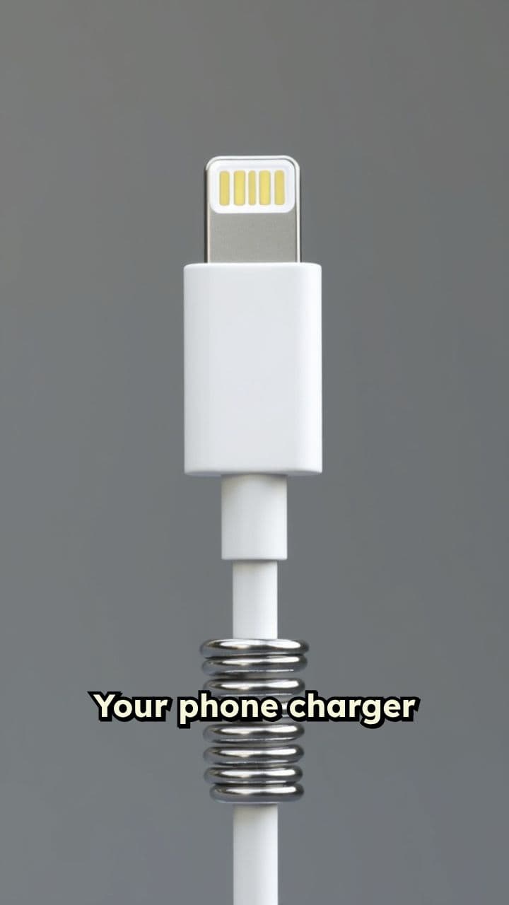 Protect Your Charger Cable with a Spring
