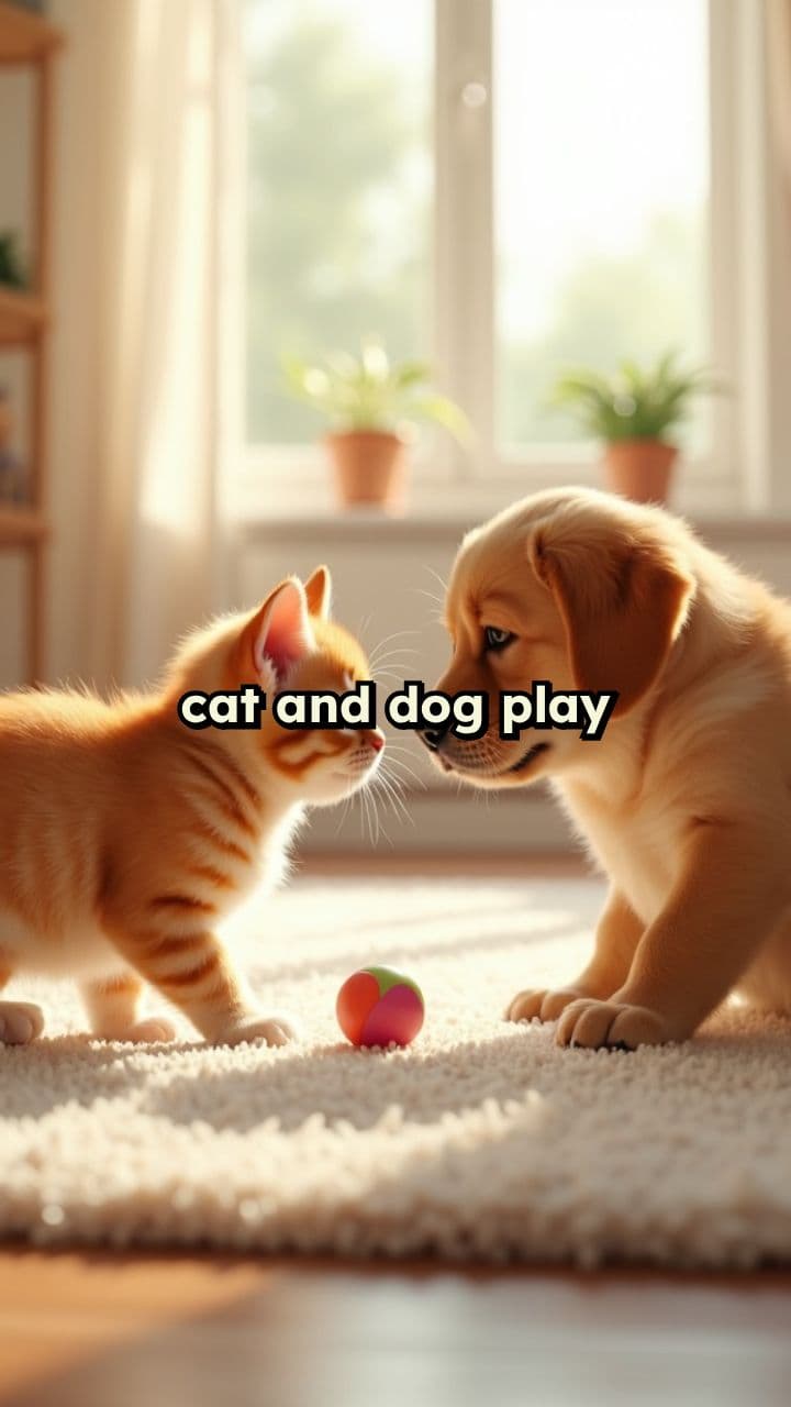 Playful Pets: Cat and Dog Fun