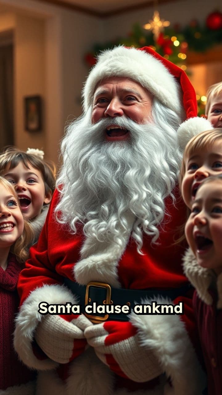 Santa Claus and Kids Singing
