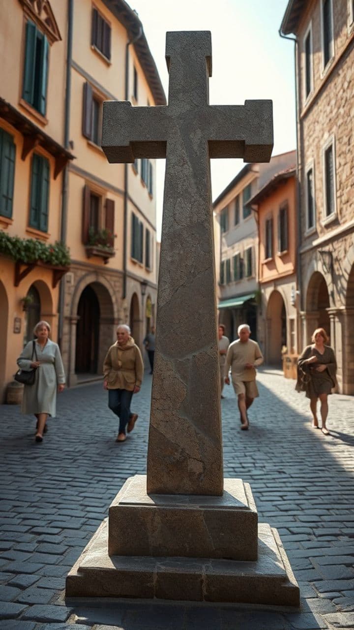Je suis la croix dressée vers le ciel