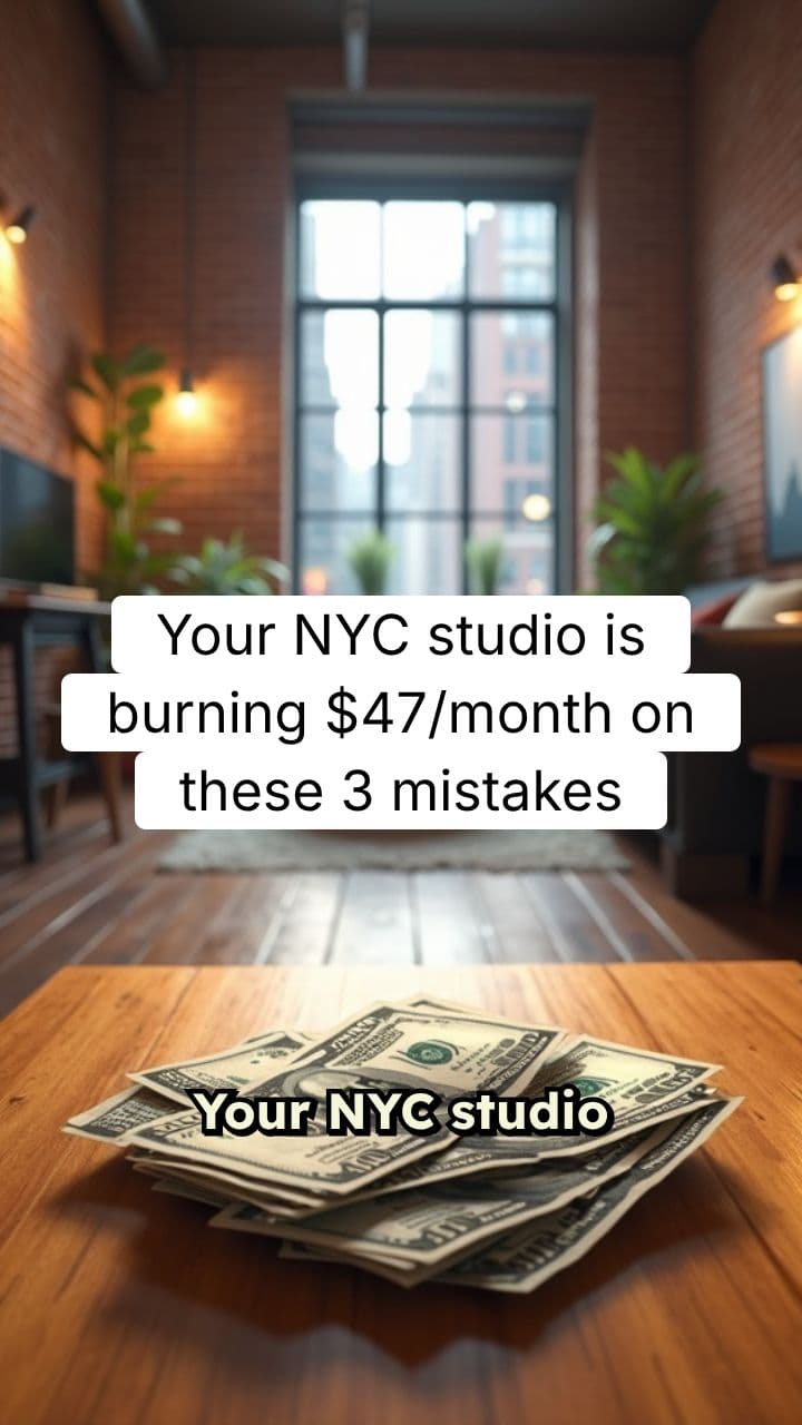 NYC Studio Energy Mistakes