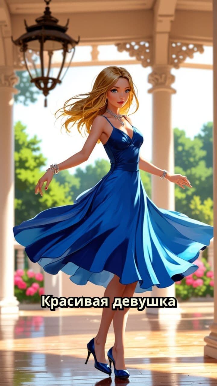 Танец красивой девушки