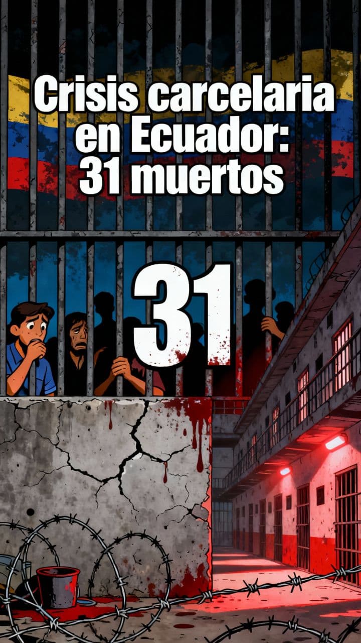 Crisis carcelaria en Ecuador: 31 muertos
