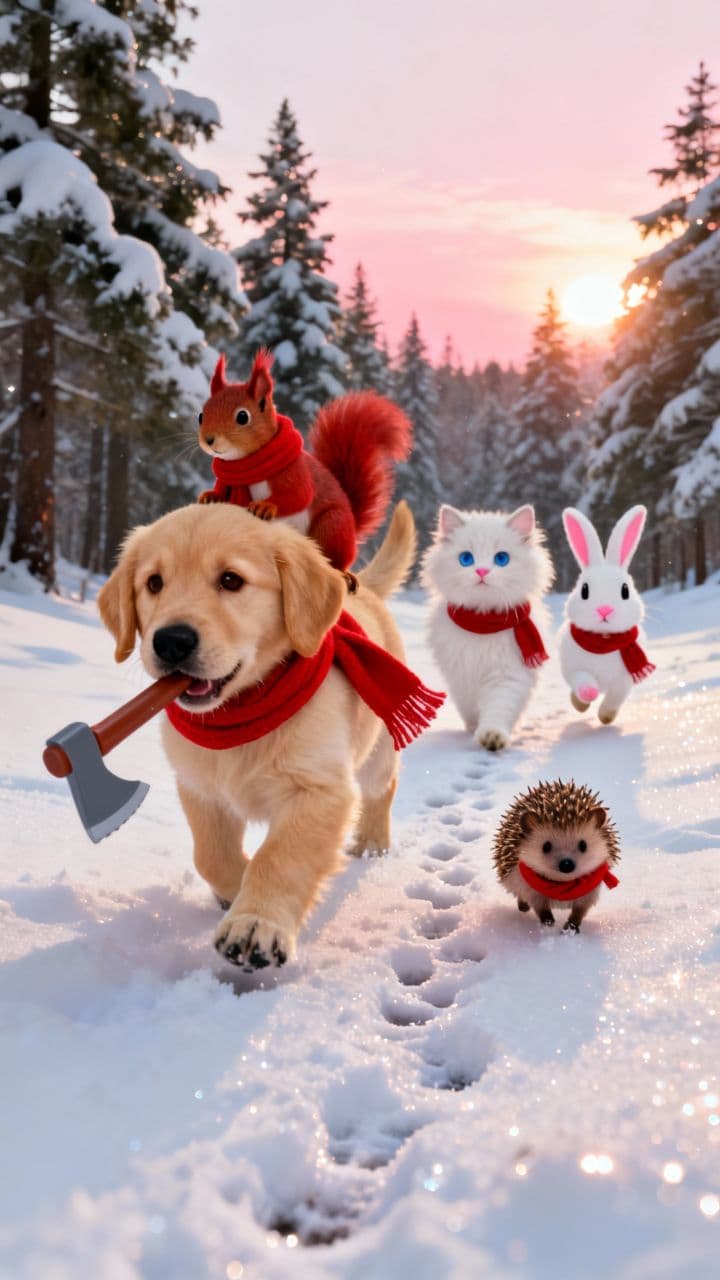 Weihnachtswunder im Schnee