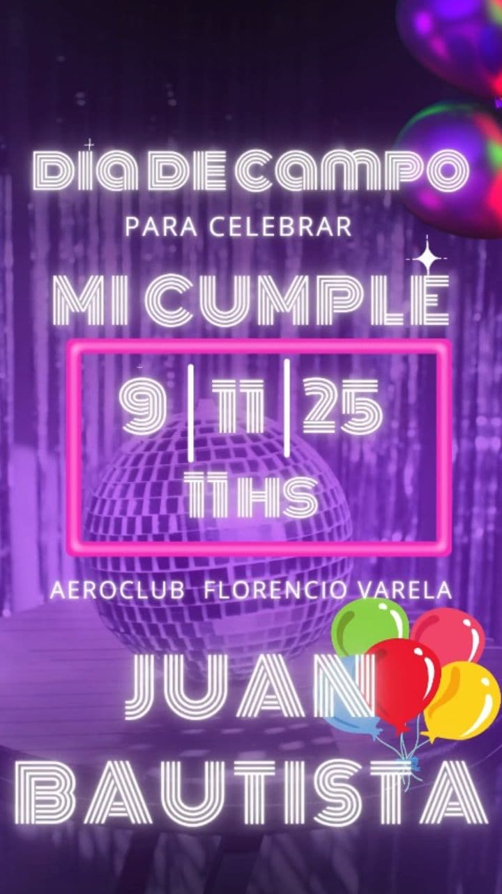 Cumpleaños y comida el 9 de noviembre