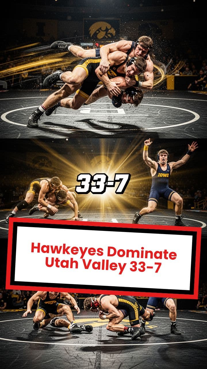Hawkeyes Dominate Utah Valley 33-7