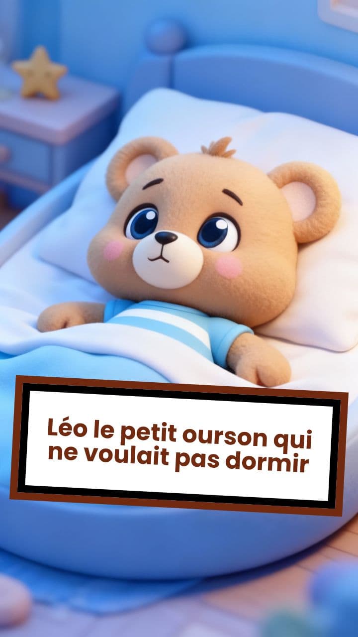 Léo le petit ourson qui ne voulait pas dormir