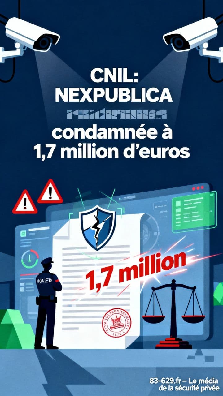CNIL : NEXPUBLICA condamnée à 1,7 million d'euros