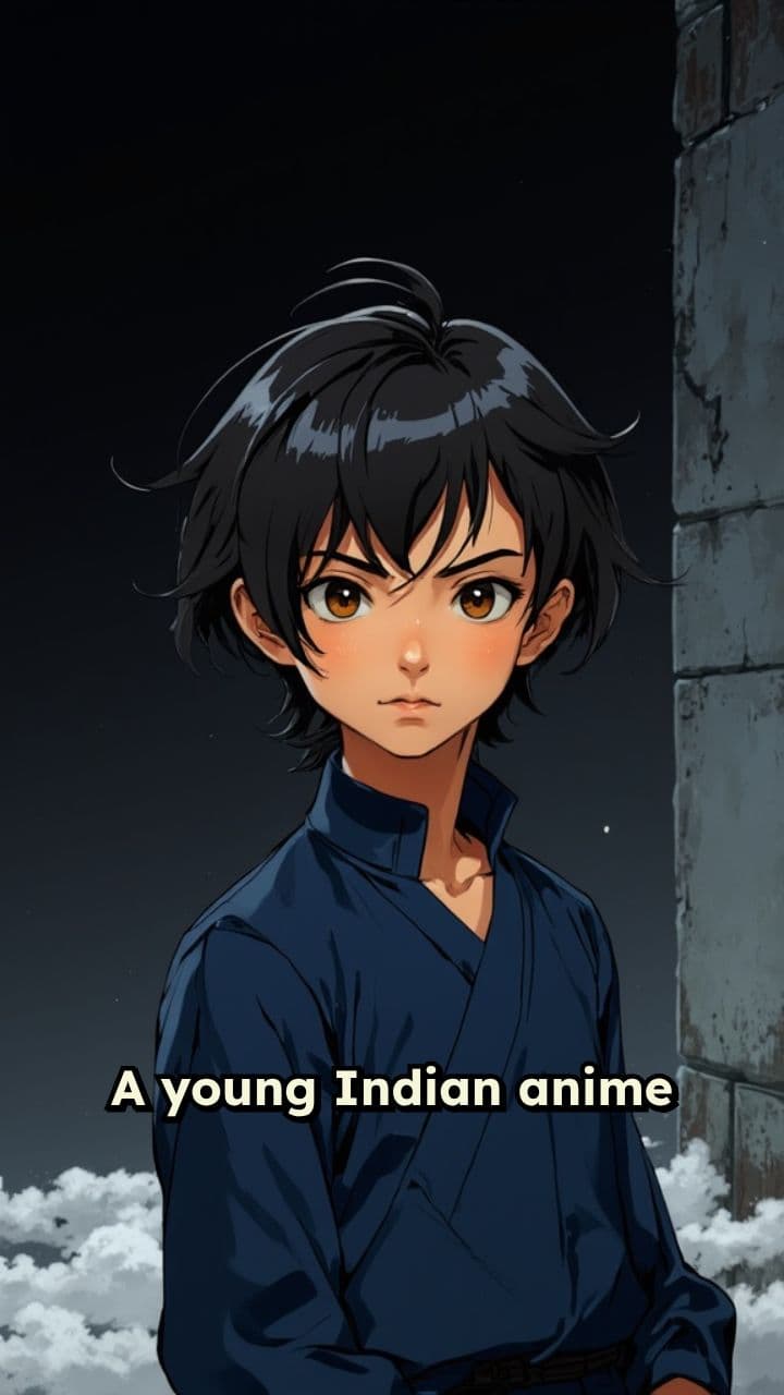 Mystical Anime Boy in the Void