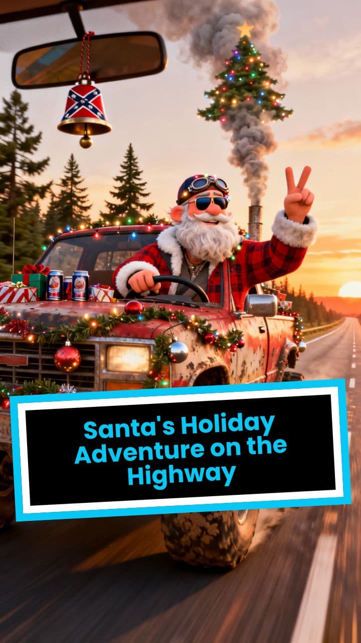 Santa's Holiday Adventure on the Highway
