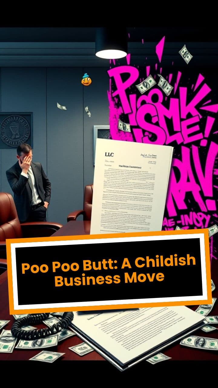 Poo Poo Butt: A Childish Business Move