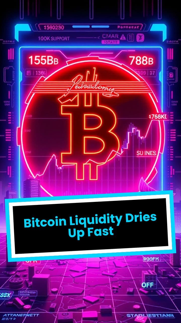 Bitcoin Liquidity Dries Up Fast
