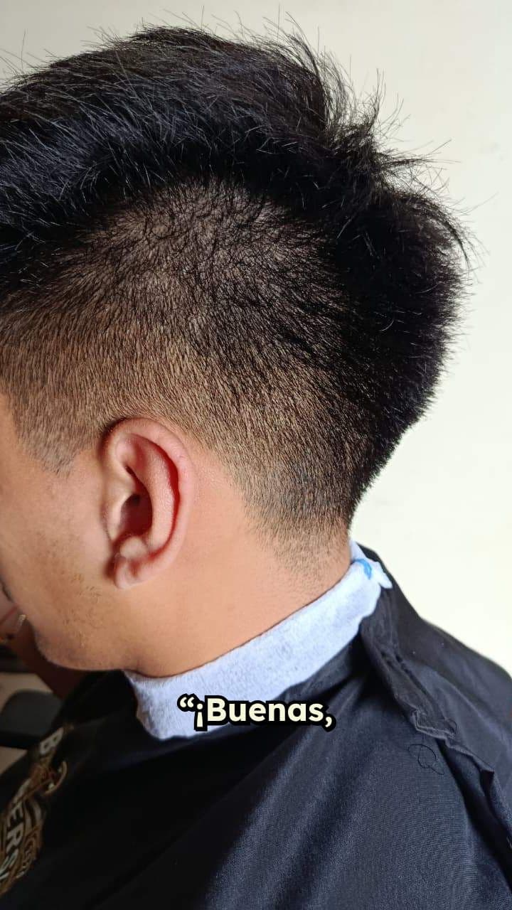 Corte Mid Fade con V Marcada