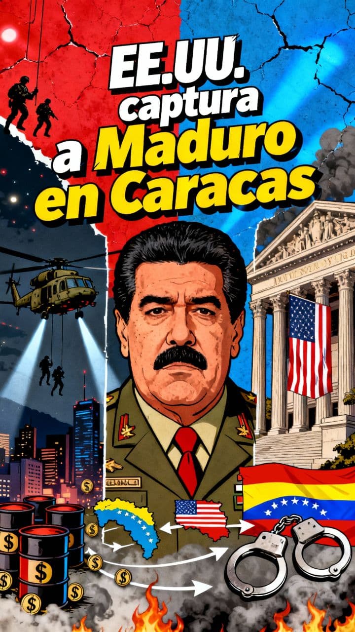 EE.UU. captura a Maduro en Caracas