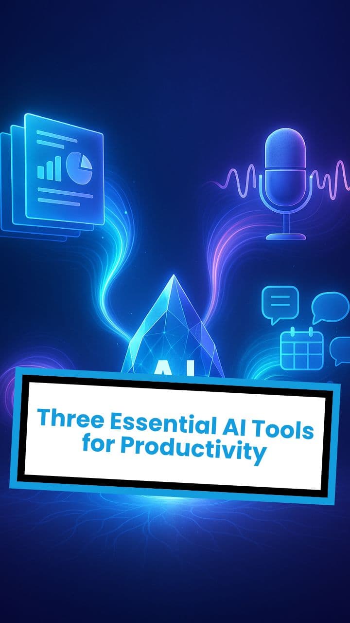 Three Essential AI Tools for Productivity