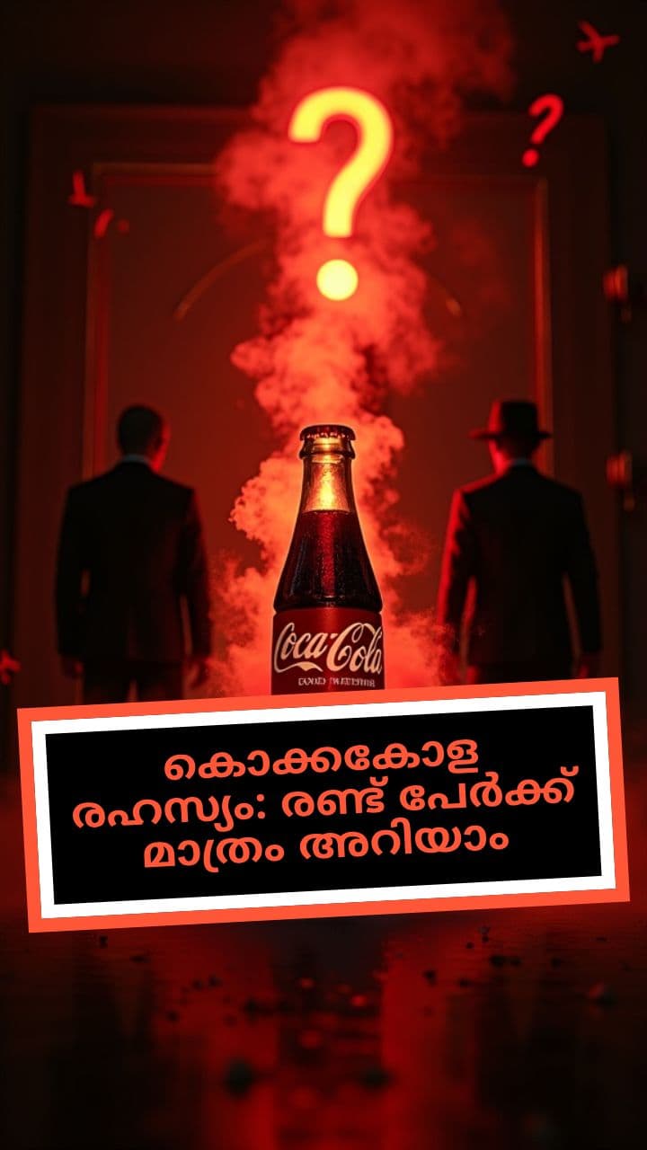 കൊക്കകോള രഹസ്യം: രണ്ട് പേർക്ക് മാത്രം അറിയാം