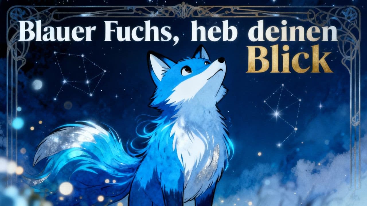 Blauer Fuchs, heb deinen Blick
