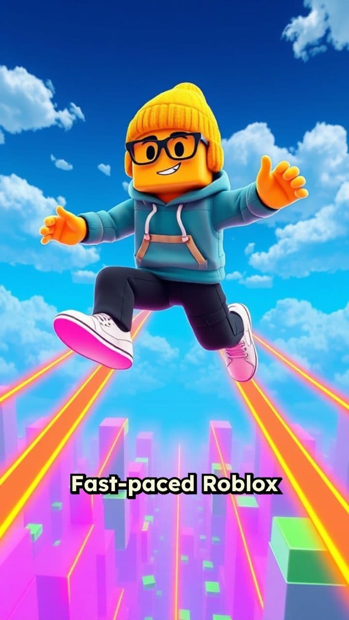 Neon Sky Parkour Obby Run